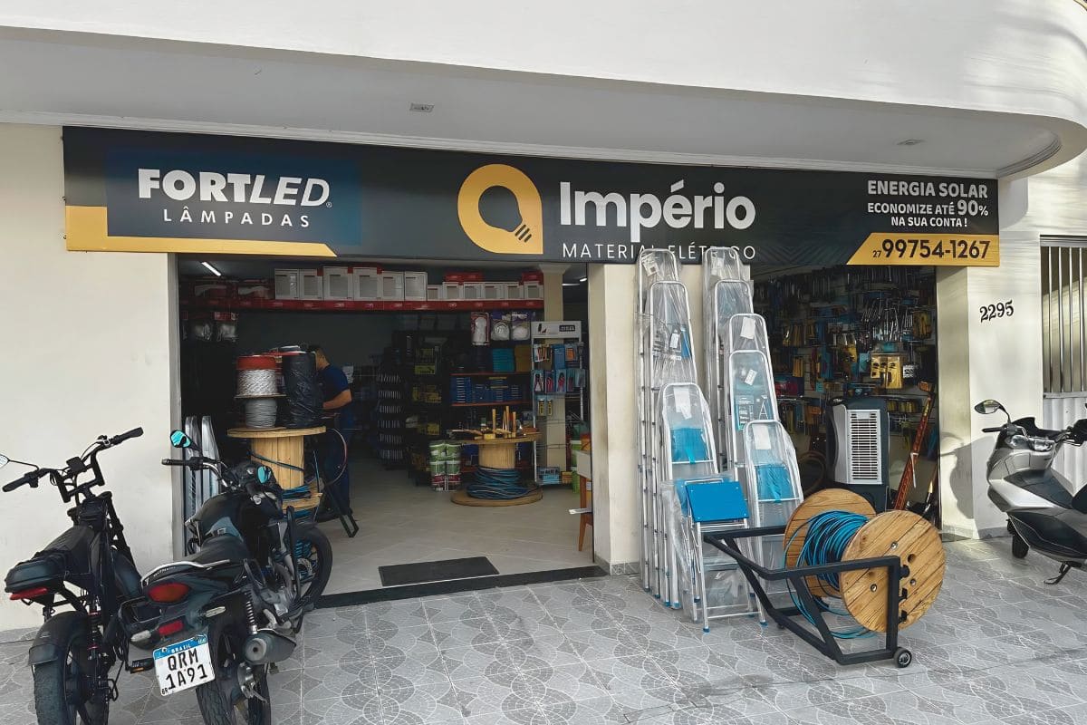 Fachada da loja Império Material Elétrico