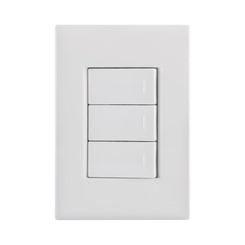 INTERRUPTOR TRIPLO SIMPLES 10A 250V I9 - ILUMI 9419