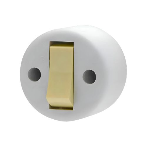 INTERRUPTOR SOBREPOR REDONDO CINZA UNIDADE - ILUMI 1755